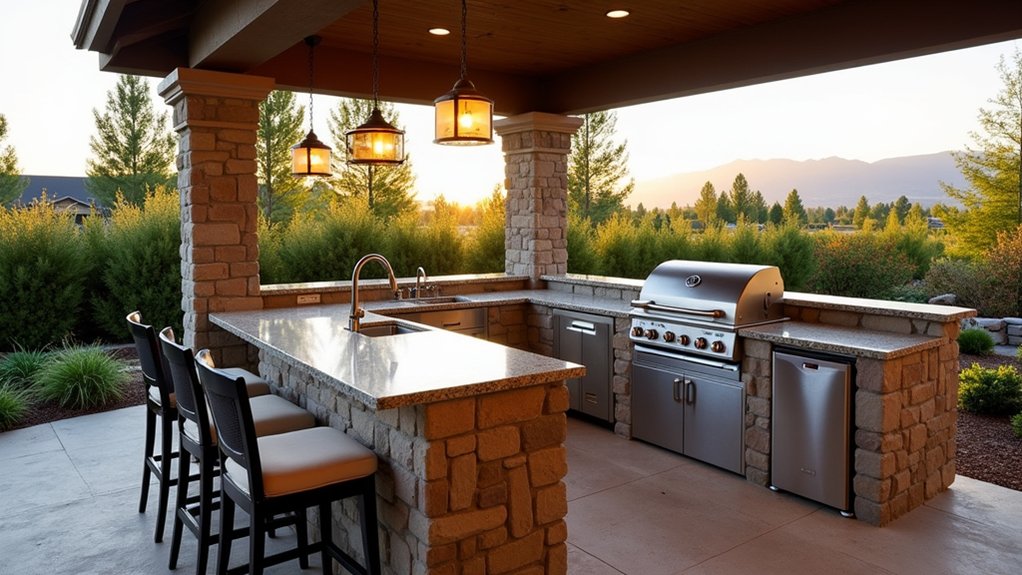 meridian outdoor kitchen cost range